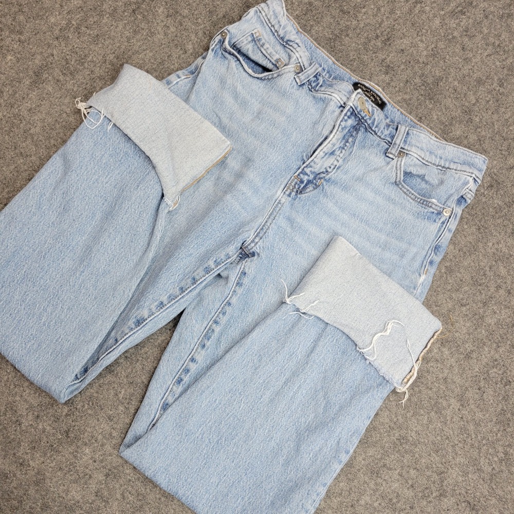 Banana Republic Jeans Womens 29/8 Blue Denim Y2K Slouch Cuffed Grunge Americana